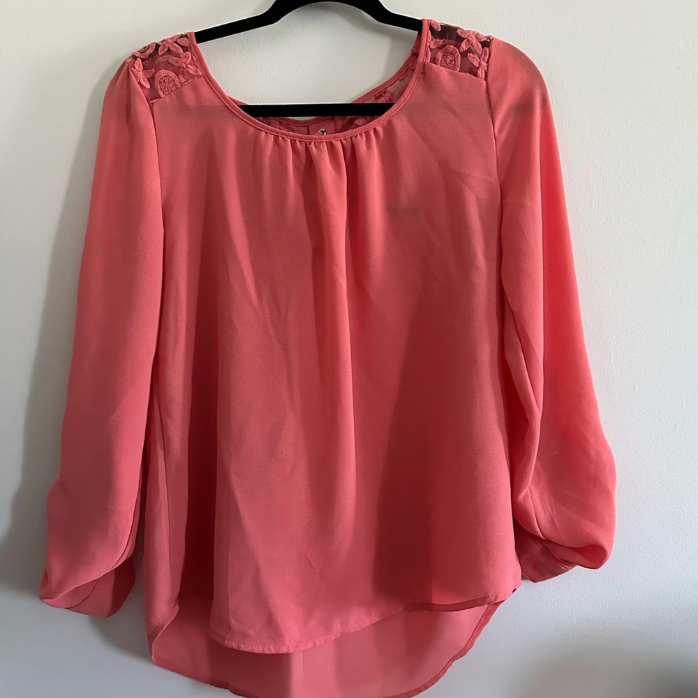 Elegant coral Women's Top